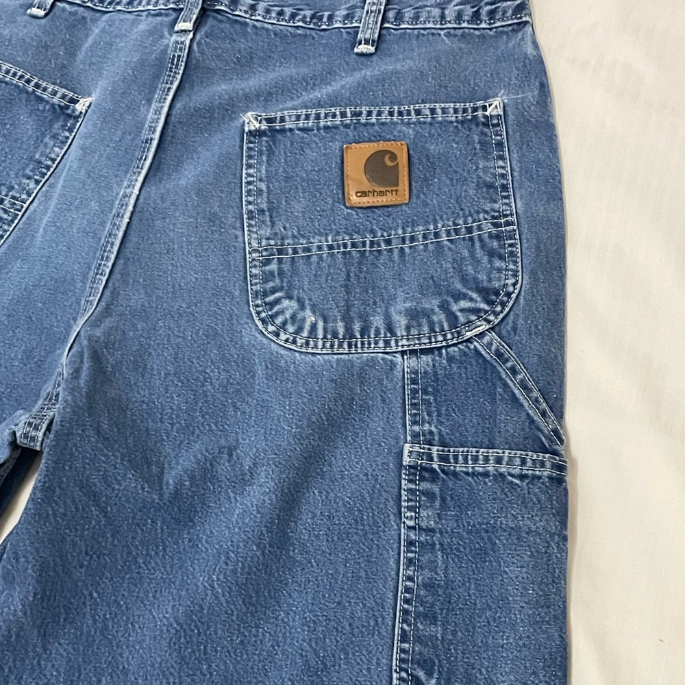 Carhartt Men's Indigo Blue Straight Jeans - Picture 4 of 5